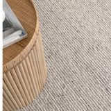 Priva Ivory Hand Woven Textured Wool Rug