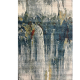 Pirea Forest Green Abstract Rug