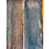 Pirea Blue Multi Coastal Wave Abstract Rug