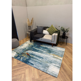 Pirea Forest Green Abstract Rug