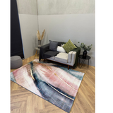 Pirea Rose Taupe Abstract Rug