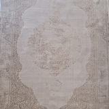 Costa Pink Taupe Ornate Medallion Bordered Rug