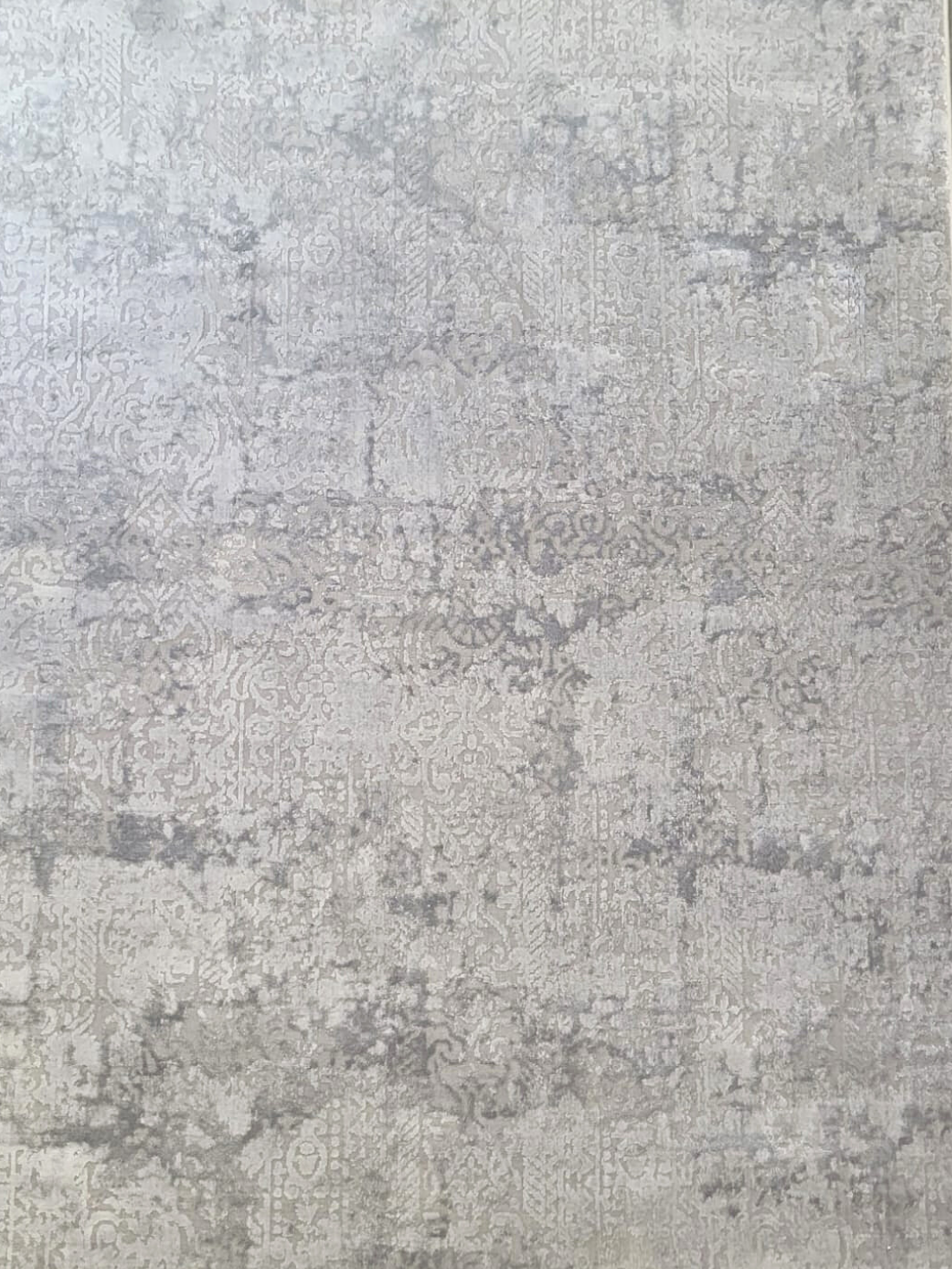 Costa Grey Ornate Transitional Textured Rug