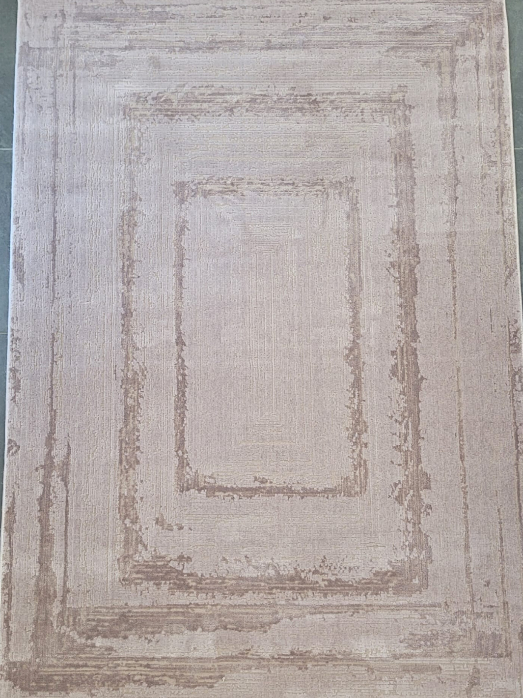 Costa Modern Textured Pink Taupe Rug