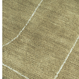 Isla Moss Green Line Art Wool Rug