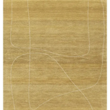 Isla Moss Green Line Art Wool Rug