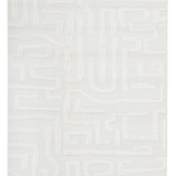 Seda White Abstract Lines Maze Rug
