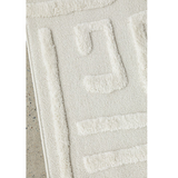 Seda White Abstract Lines Maze Rug