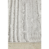 Seda Silver Textured Lines Rug