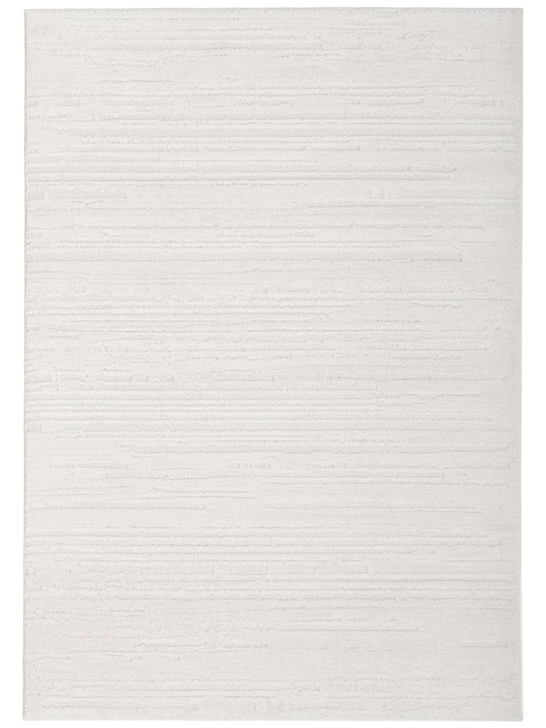 Seda White Textured Lines Rug