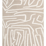 Seda Natural Modern Abstract Lines Pattern Rug