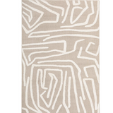 Seda Natural Modern Abstract Lines Pattern Rug