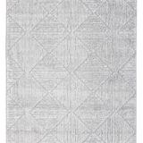 Seda Silver Diamond Lattice Textured Rug