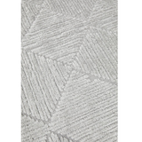 Seda Silver Diamond Lattice Textured Rug