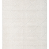 Seda White Diamond Lattice Textured Rug