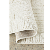 Seda White Diamond Lattice Textured Rug
