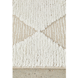 Seda Natural Cream Diamond Checker Pattern Rug