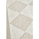 Seda Natural Cream Diamond Checker Pattern Rug