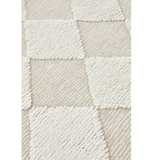 Seda Natural Cream Diamond Checker Pattern Rug