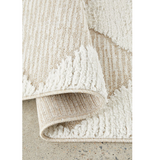 Seda Natural Cream Diamond Checker Pattern Rug