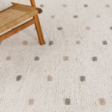 Millie White Multi Scalloped Confetti Kids Rug