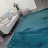 Sophie Emerald Green Shag Rug