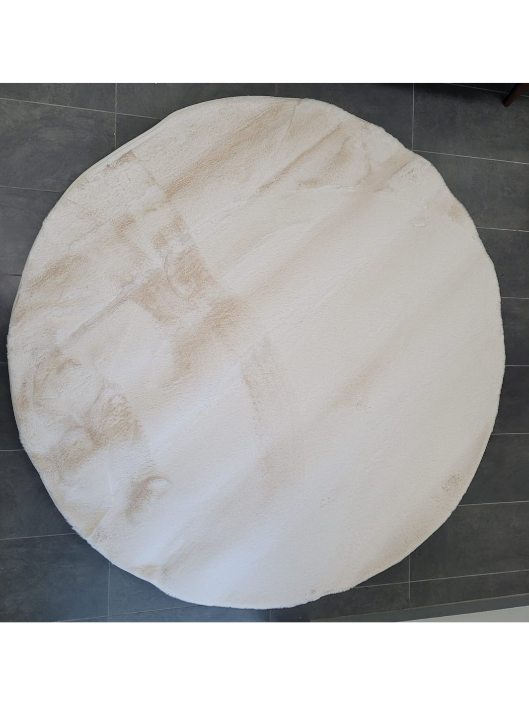 Sophie Light Beige Shag Round Rug – The Rug Lady