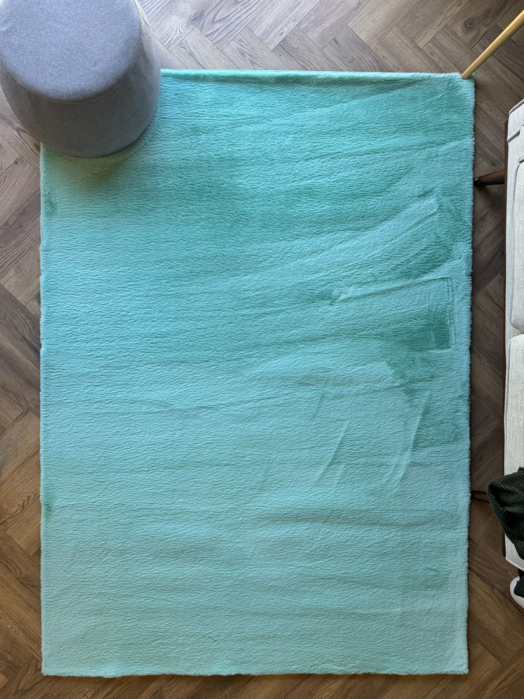Sophie Turquoise Shag Rug