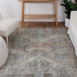 Vivien Blue Grey Tribal Medallion Rug