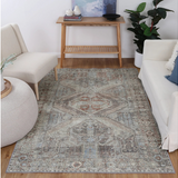 Vivien Blue Grey Tribal Medallion Rug