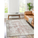 Vivien Natural Red Distressed Transitional Rug