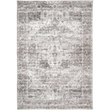 Vivien Grey Medallion Bordered Rug