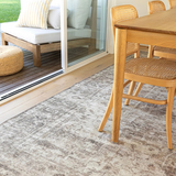 Vivien Grey Brown Distressed Transitional Rug
