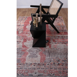 Vivien Red Tribal Multi Pattern Rug