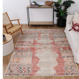 Vivien Red Tribal Multi Pattern Rug