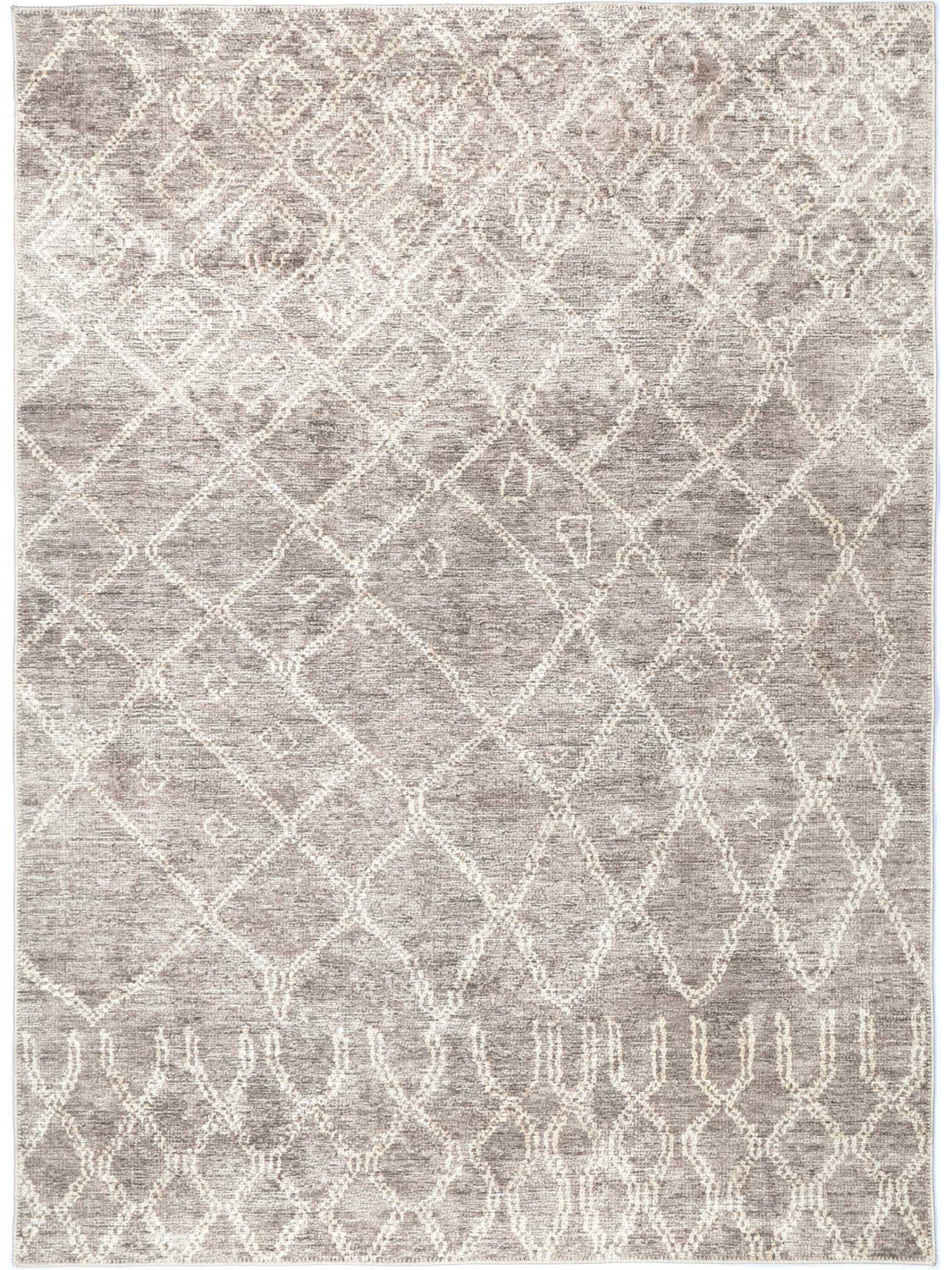 Subtle Abstract Pattern On Rug Vivien Grey Beige Diamond Abstract Pattern Rug – The Rug Lady