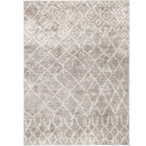 Vivien Grey Beige Diamond Abstract Pattern Rug