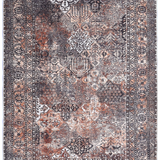 Vivien Red Black Oriental Transitional Rug