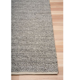 Valerie Dark Grey Modern Textured Wool Blend Rug