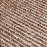 Isla Rust Curved Line Textured Wool Rug