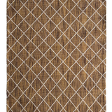 Clare Brown Diamond Lattice Wool Rug