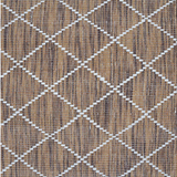 Clare Brown Diamond Lattice Wool Rug