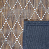 Clare Brown Diamond Lattice Wool Rug