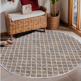 Clare Brown Diamond Lattice Wool Rug