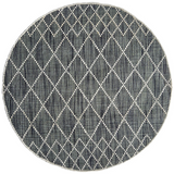 Clare Dark Grey Diamond Lattice Wool Rug