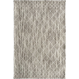 Clare Natural Diamond Lattice Wool Rug
