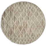 Clare Natural Diamond Lattice Wool Rug