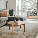 Heirloom Ivory Distressed Floral Rug