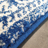 Mystique Navy Blue Suzani Prints Transitional Rug