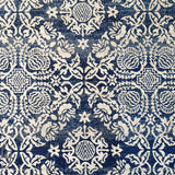 Mystique Navy Blue Suzani Prints Transitional Rug